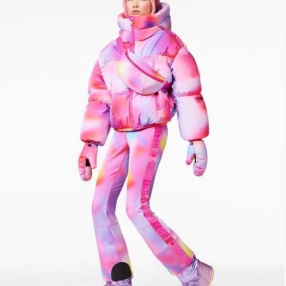 Goldbergh Lumina Ski Jacket NWT US 6 Brand New Puffer Coat Pink Purple - Picture 3 of 10